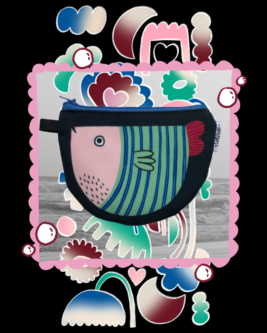 SORESORE | Fish Pouch | Canvas Coin Pouch