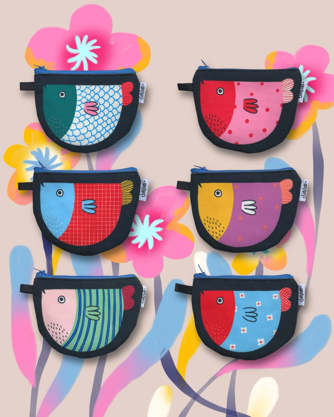 SORESORE | Fish Pouch | Canvas Coin Pouch